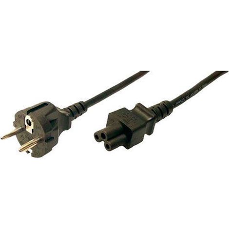 LogiLink CP093 cable de transmisión Negro 1,8 m C5 acoplador CEE7/7 (1/3)