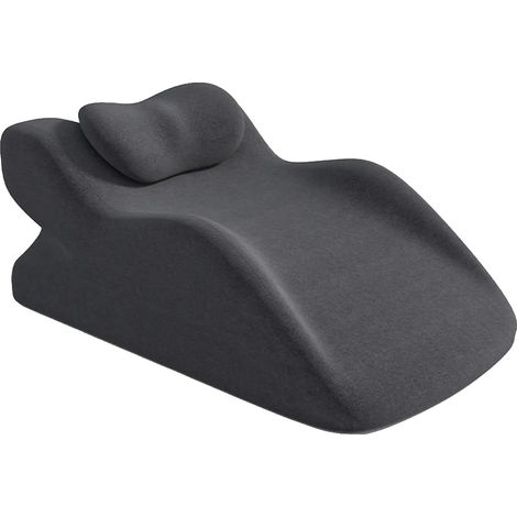 Cojín en forma de cuña, diseño ergonómico, soporte para el alivio del dolor, ES-Negro (1/2)