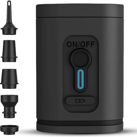 Pompe à air électrique pour objets gonflables, mini pompe à air électrique rechargeable,gonfleur sans fil pour matelas pneumatiques (1/5)