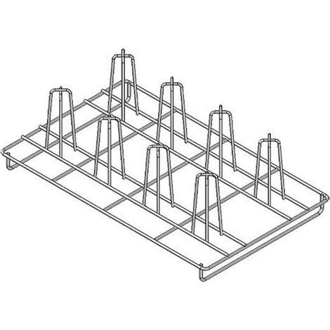 Grille en acier inox pour poulets, GN 1/1 - VIRTUS