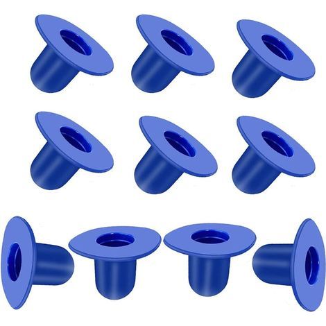 Paquete de 10 enchufes de extensión azules de repuesto para piscinas Intex. (1/5)