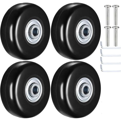 Roues de rechange pour valises, roues de rechange pour valises, roues de bagages 50x18 mm, roues de rechange pour chariots (1/5)