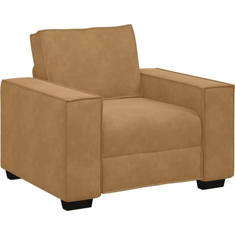 vidaXL Divano Sedia Marrone 60 cm Velluto (1/5)