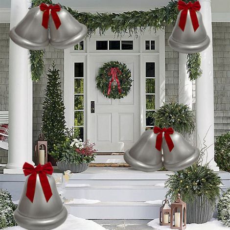 Cloche De Noel Gonflable - Pvc - 50 X 50 X 43 Cm - Pour Decoration Interieure Exterieure Jardin Fete - 1 Piece (1/5)