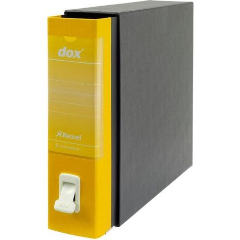 Rexel D26206 raccoglitore ad anelli Foolscap Nero, Giallo (1/4)