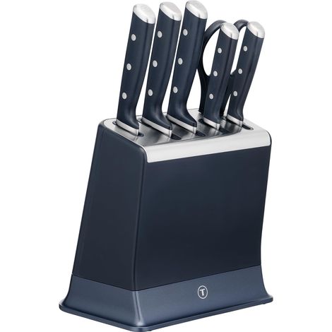 Tefal EverSharp, Set di coltelli da 6 pezzi, blocco coltelli con affilacoltelli integrati, 5coltelli, forbici, affilato durevole, K297S744 (1/4)