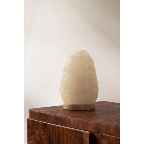 Lampe de sel blanc fabriquée avec du sel de Kłodawa (2-3 kg). (1/5)