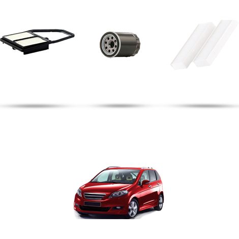 Kit tagliando 3 filtri compatibile con Honda FR-V 1.7 92kw dal 2005