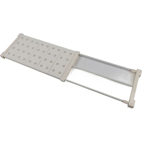 Étagère de Tension pour Placard en Carbone Adjustable sans Percement pour Rangement sous Évier - Organiseur de Rangement Expandable pour Cabinet Armoire (1/5)