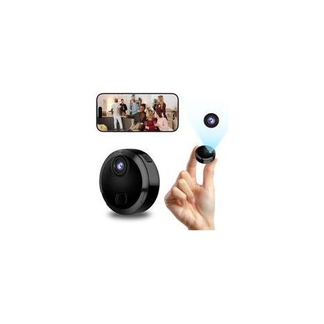 Mini Caméra de Surveillance WiFi 1080P Intérieur, Camera Intérieur et Extérieur sans Fil avec 2.4GHz WiFi, Vision Nocturne et Détection de Mouvement, pour Maison, Bureau et Voiture (1/5)