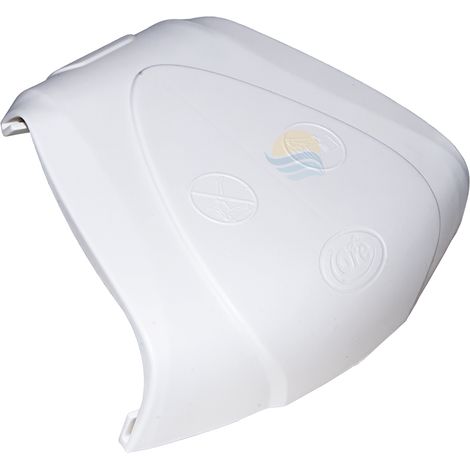 GRE – Enjoliveur de plage blanc pour zones courbes de piscines ovales et rondes – Largeur 150 mm – Compatible séries Azores, Fidji, Bora Bora, Varadero, Capri
