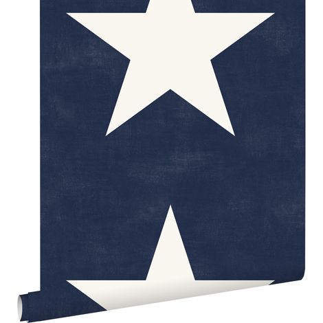 papier peint étoiles bleu marine - ESTAhome (1/5)