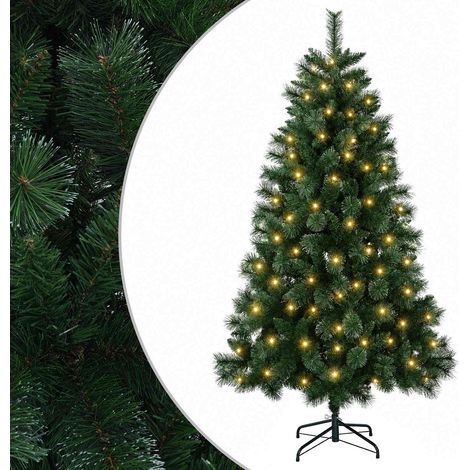 Albero di Natale artificiale 150 cm 150 LED Bianco caldo vidaXL (1/5)