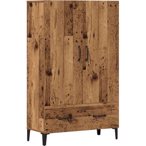 Highboard Altholz-Optik 70x31x115 cm Holzwerkstoff