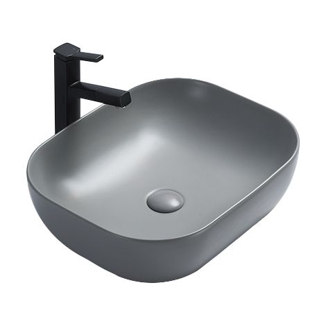 Mexen Rita lavabo da appoggio 45 x 32 cm, grigio chiaro opaco - 21084561 (1/2)
