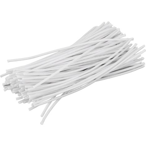 100 mèches coton 4,7 cm, fabrication de bougies DIY, mèche sans fumée, cœur coton ciré, lot de 100 pièces (1/5)