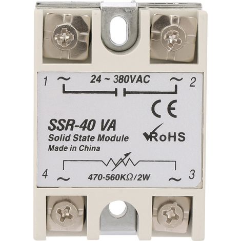 Relè a stato solido Marhynchus SSR-40VA: affidabile, design compatto, alta velocità, senza scintille, adatto per apparecchiature di automazione industriale e connessioni periferiche per computer.