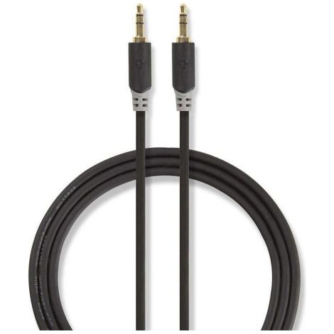 Cable de audio estéreo 3,5 mm macho a 3,5 mm macho, con recubrimiento de oro, 5,00 m - Nedis (1/3)