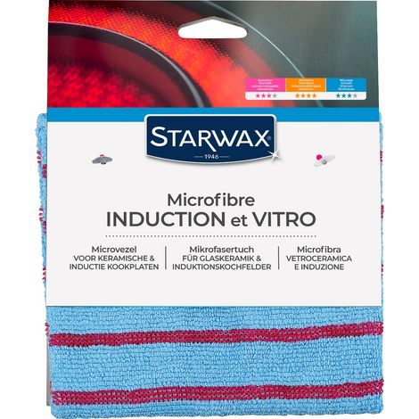 STARWAX - PANNO MICROFIBRA ALTADENSITA'PER VETROCERAMICA E PIANI INDUZIONE -  CM 30 X 30