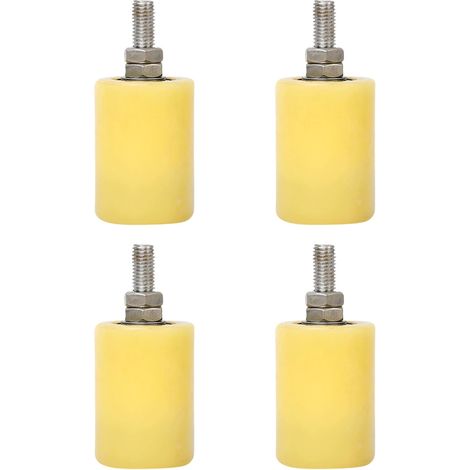 Poulie de positionnement en nylon pour portail coulissant - Double roulement - Roue de guidage épaisse - Rouleau de guidage silencieux et lisse (1/5)