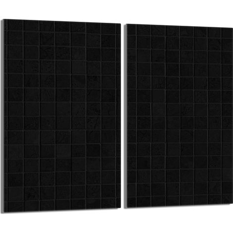 Placa protectora de vidrio para estufa 2x30x52 Negra (1/5)