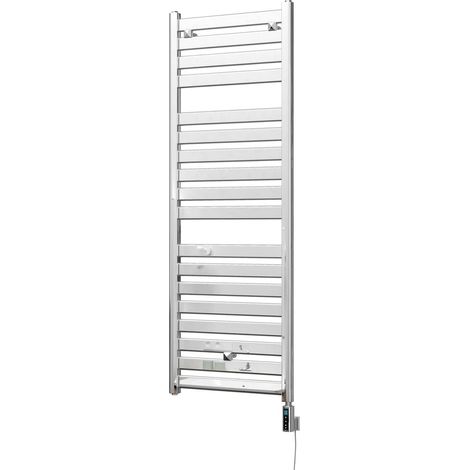 Capri - Chrome Electric Towel Rail H1420mm x W500mm Straight 300w Thermostatic WIFI (1/3)