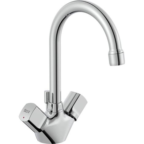 Mélangeur de lavabo BRAVA avec bec tube mobile - ROCA - A5A368EC0F (1/3)