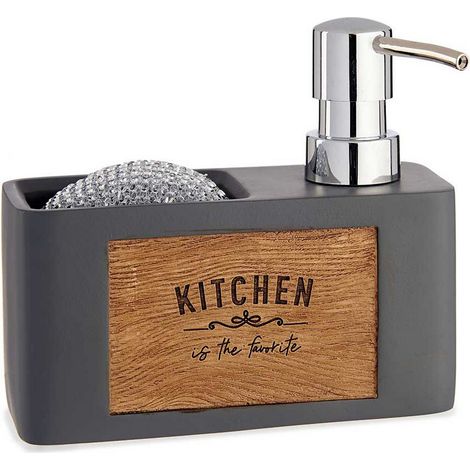 Distributore Chic grigio per sapone da cucina 200 ml