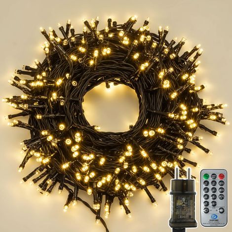 Guirlande Lumineuse Extérieure Eisregen, Rideau Lumineux Extérieur 4 m x 1 m, 8 Modes Guirlandes lumineuses d'extérieur et intérieur Fenêtre Noël Minuterie pour Mariage Fête Balcon Décoration