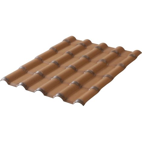 Plaque pvc imitation tuile moderne 222 x 75 cm (3 coloris) - Coloris - Antique, Largeur - 75 cm, Longueur - 222 cm