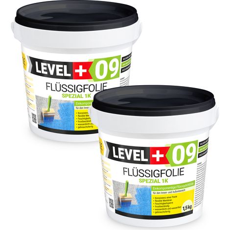 LEVEL+ Flüssigfolie Abdichtung Dichtfolie Flexibel L+09 - 3KG