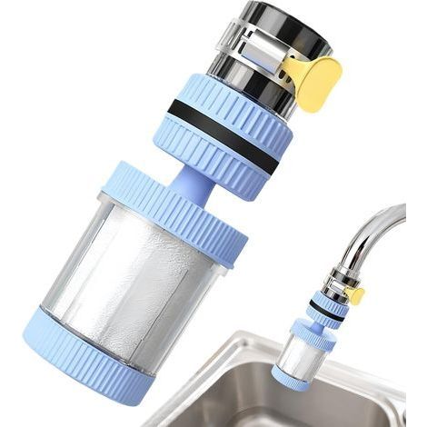 Filtre À Eau Pour Robinet - Purificateur De Filtration Pour Robinet Purificateur D'Eau Multifonction Pour Cuisine Évier Douche Salle De Bain Plan De Travail Maison (1/5)