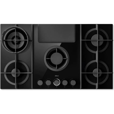 Elica NikolaTesla Flame EVO BL/A/88. Colore del prodotto: Nero, Posizionamento dell'apparecchio: Da incasso, Dimensione della larghezza del piano cottura: 88 cm. Tipo di controllo: Man... - PRF0196341 (1/5)