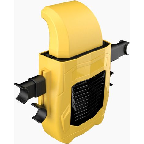 Ventilador portátil para el asiento trasero del coche, 3 velocidades ajustables, recargable por USB.