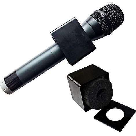 Micro Cube en plastique pour interview, microphone Cube Crew, logo Cube Crew, station de micro avec accessoires (1/5)