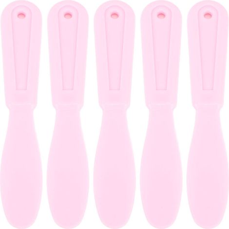 5PCS Spatule à Plâtre Ergonomique Facile à Nettoyer Résistante à l'Usure pour Mélange et Application Rose