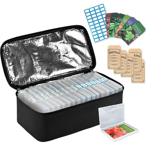 Boîte de Rangement de Graines à 16 Emplacements avec sac Isotherme (1/5)