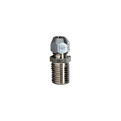 Niples con calotta conica, guarnizione conica e rondella spaccata  Diametro: M3/8” x 3/8" x 12 mm (1/3)
