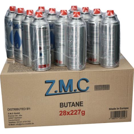Cartouche de gaz butane, 227g par cartouche, Connecteur baïonnette standard, Jusqu'à 3 heures de temps de combustion, Matériau en aluminium, Verrou de sécurité intégré (1/5)
