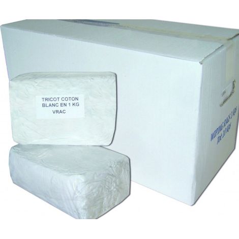 Chiffons coton blanc 10x1KG - Sylex