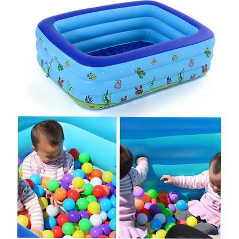 Tragbares aufblasbares Babybecken, Kinderbecken für draußen, Kinderbadewanne