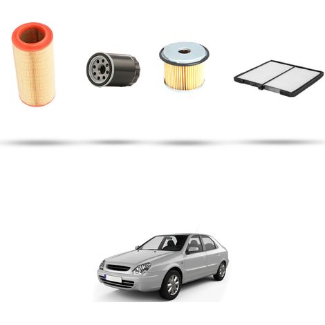 Kit tagliando 4 filtri compatibile con Citroen Xsara 1.9 turbo Diesel 66kw dal 1997 (1/5)