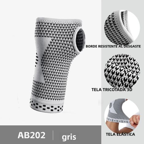 (L) Bracelets de gymnastique et de sport avec gants de compression dotés d'un support tubulaire de poignet réglable. (1/5)