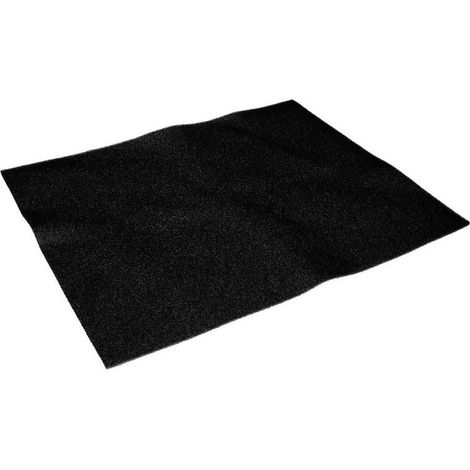 Universal activated carbon filter for cooker hoods – 500 x 400 x 3 mm, black YMYNY (1/3)