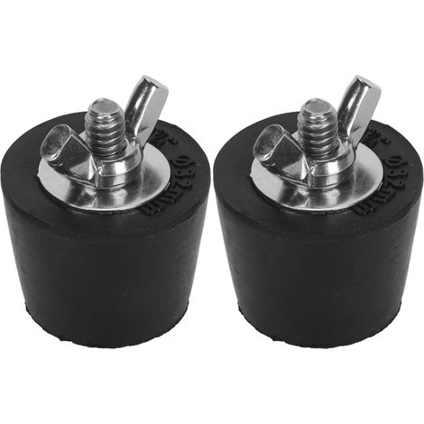 Lot de 2 bouchons d'hivernage en caoutchouc et acier inoxydable pour tuyauterie de piscine, raccords d'hivernage 32 mm/1,3 po (1/5)