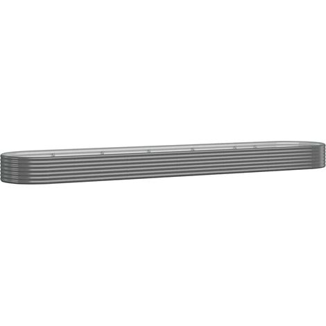 Maison Exclusive - Hochbeet Verzinkter Stahl 507x100x36 cm Grau (1/5)