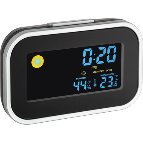 TFA Dostmann 60.2015 Quarzo Sveglia Nero, Argento Tempi di allarme 1 (1/3)