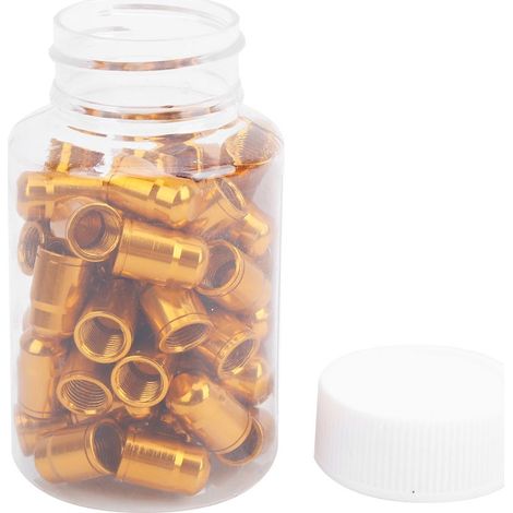 GUB 50 pièces Bouchon Valve Schrader Alliage Aluminium pour Vélo Accessoire (1/5)