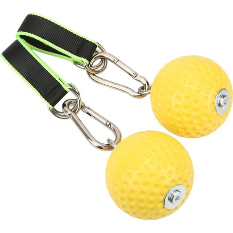 Lot de balles de préhension pour traction avec sangle et boucle, fitness antidérapant, renforcement des bras, 97mm (1/5)