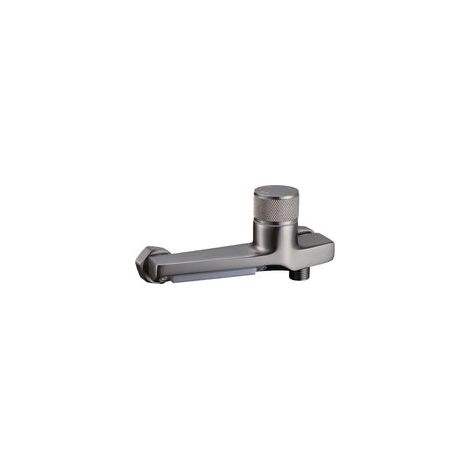 Robinet mélangeur thermostatique pour douche et baignoire en laiton, double sortie, sécurité anti-brûlure, avec pomme de douche – gris (1/5)